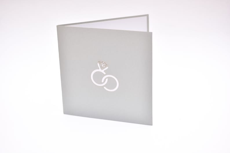 Engagement pop-up card front cover
