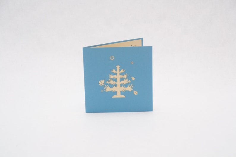 Mini Christmas Tree pop-up card with envelope