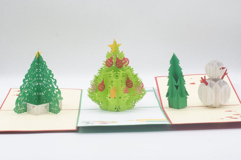 Holiday Pack Christmas Tree Volume 1 pop-up cards detail