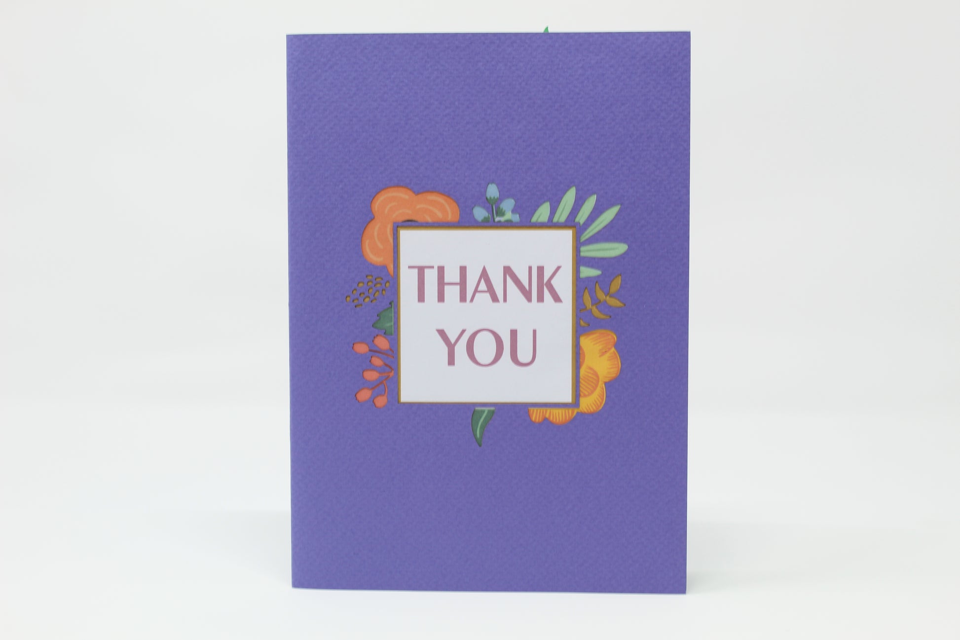 Thank you front card