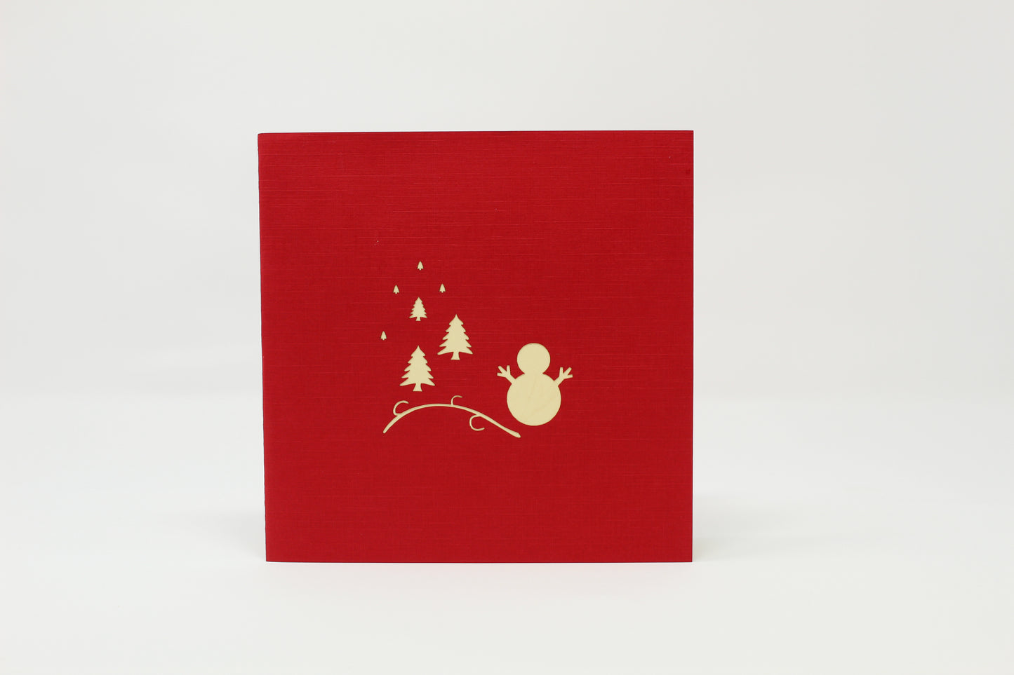 Snowman Front Pop up card