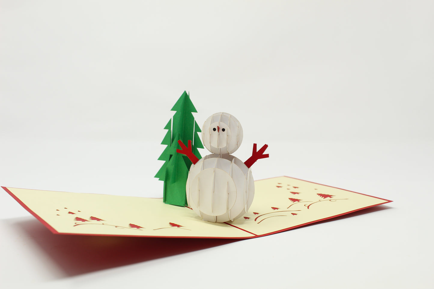 Snow man pop up card