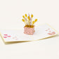 Balloon 3D pop-up card by PopJoy Cards - open view, studio shot
