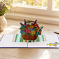 Basket of Flowers 3D pop-up card by PopJoy Cards - lifestyle scene