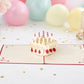 Birthday Cake 3D pop-up card by PopJoy Cards - lifestyle scene
