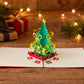 Colourful Christmas Tree 3D pop-up card by PopJoy Cards - lifestyle scene