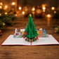 Christmas Tree 3D pop-up card by PopJoy Cards - lifestyle scene