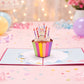 Cupcake 3D pop-up card by PopJoy Cards - lifestyle scene