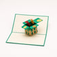 Garden Box 3D pop-up card by PopJoy Cards - open view, studio shot