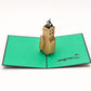 Golf 3D pop-up card by PopJoy Cards - open view, studio shot