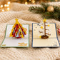 Holiday Pack of 2 Christmas Tree pop-up cards by PopJoy Cards - lifestyle scene