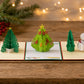 Holiday Pack of 3 Christmas Tree pop-up cards (Vol 1) by PopJoy Cards - lifestyle scene