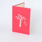 Fall Love Tree pop-up card side view