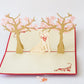 Cherry Blossom Wedding 3D pop-up card by PopJoy Cards