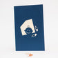 New Born Baby with Stork pop-up card detail