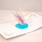Butterfly 3D pop-up card by PopJoy Cards - open view with pink and purple butterfly