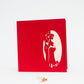 Expecting Couple pop-up card front cover