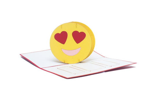 Love Emoji 3D pop-up card by PopJoy Cards