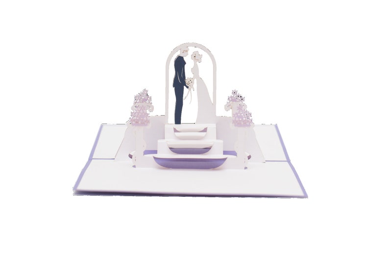 Wedding at the Altar pop-up card front cover