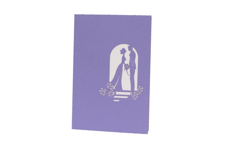 Wedding at the Altar pop-up card detail