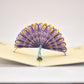 Peacock pop-up card open showing tail detail