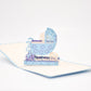 New Born Baby in Stroller pop-up card detail