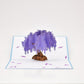 Purple Tree pop-up card multicolour front cover