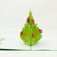 Christmas Tree with Ornaments pop-up card detail of ornaments