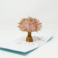 Cherry Blossom pop-up card front cover