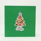 Christmas Tree with Ornaments pop-up card front cover
