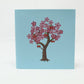 Cherry Blossom pop-up card side view