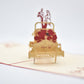 Wedding Getaway Car pop-up card with envelope