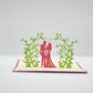 Outdoor Wedding pop-up card front cover