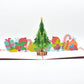 Christmas tree with gifts 3D pop-up card by PopJoy Cards