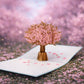 Cherry Blossom 3D pop-up card by PopJoy Cards