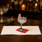 Celebration Martini 3D pop-up card by PopJoy Cards