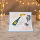 Celebration Champagne 3D pop-up card by PopJoy Cards