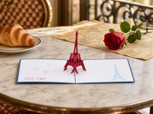 Eiffel Tower 3D pop-up card by PopJoy Cards