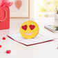Love Emoji 3D pop-up card by PopJoy Cards - lifestyle scene