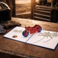 Motorcycle 3D pop-up card by PopJoy Cards - lifestyle scene