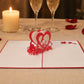 Mr. and Mrs. Anniversary Wedding 3D pop-up card by PopJoy Cards - lifestyle scene