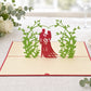Outdoor Wedding 3D pop-up card by PopJoy Cards - lifestyle scene