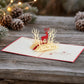 Reindeer in the Woods 3D pop-up card by PopJoy Cards - lifestyle scene