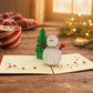 Snowman 3D pop-up card by PopJoy Cards - lifestyle scene