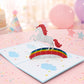 Unicorn 3D pop-up card by PopJoy Cards - lifestyle scene