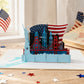 USA Lady Liberty 3D pop-up card by PopJoy Cards - lifestyle scene
