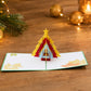 ZigZag Christmas Tree 3D pop-up card by PopJoy Cards - lifestyle scene