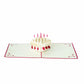 Birthday Cake 3D Pop Up Card (Red)