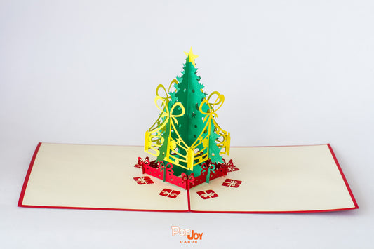 Christmas Tree Pop Up Card (Colourful)