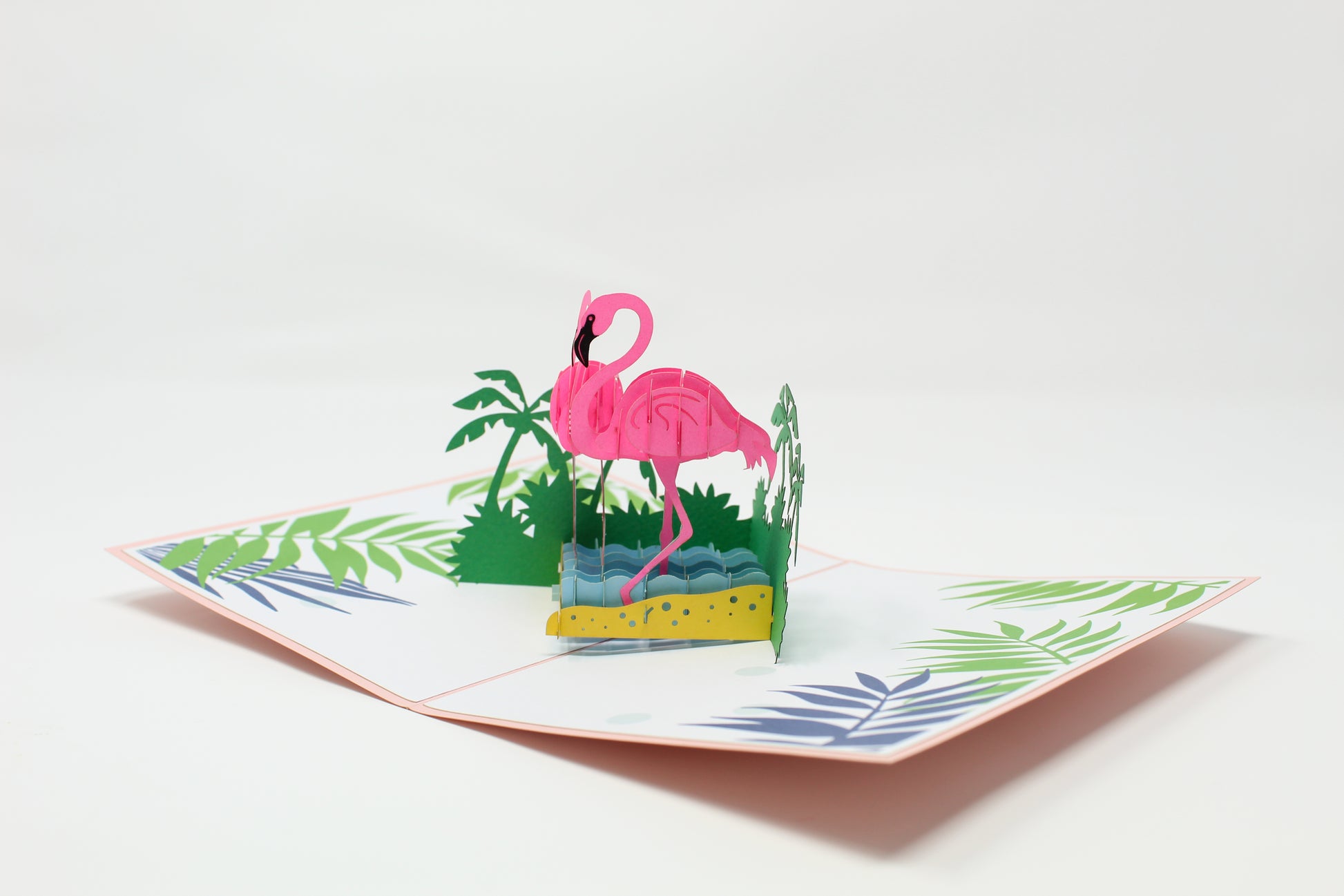 Pop Up Flamingo Card